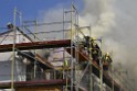 Dachstuhlbrand Koeln Poll Geislarerstr P228